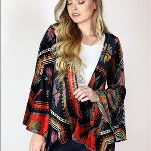 Judith March Black and Red Patterned Tunic